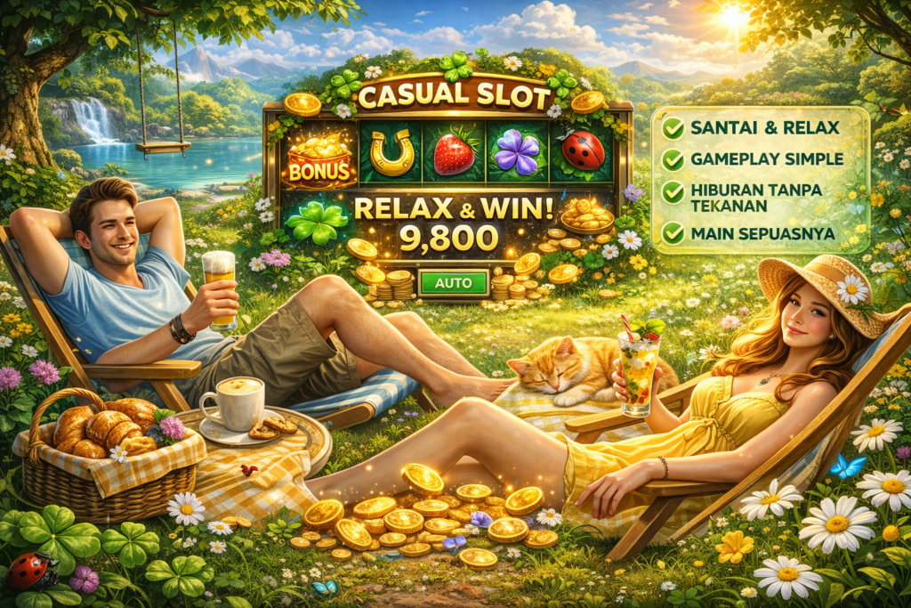🍀 Slot Santai (Casual Slot): Hiburan Ringan yang Bikin Betah Tanpa Tekanan